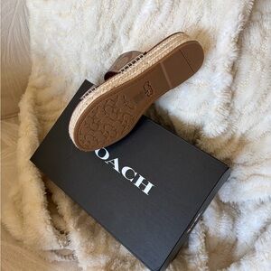 Coach Women's Brown Espadrille Sandals